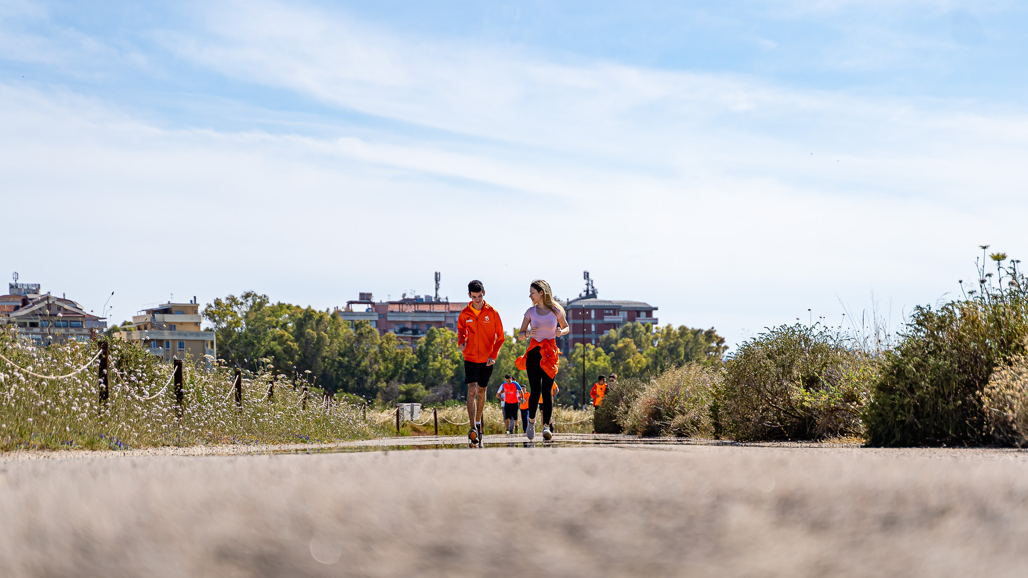 Immagine del Progetto sportivo Filippide - Diversamente Onlus: i nostri ragazzi che corrono durante una manifestazione sportiva organizzata da noi