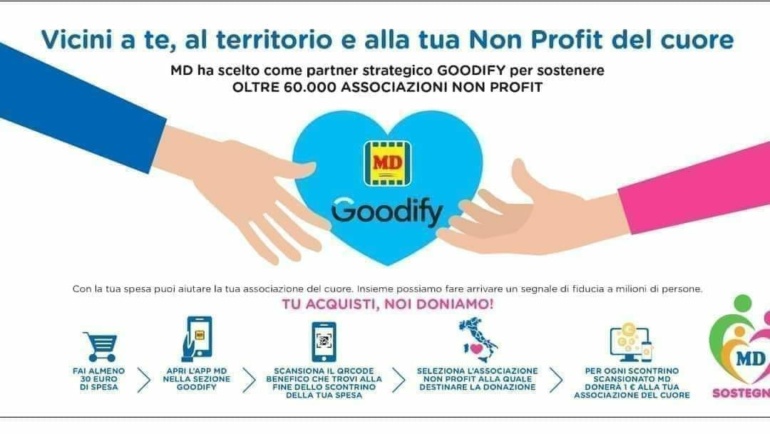Grazie a MD e Goodfy puoi sostenere i nostri progetti con la tua spesa.